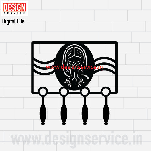 Laser Cutting Design Swagat (Welcome) Key Holder