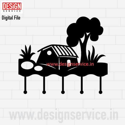 Laser Cutting Design Home Key Holder