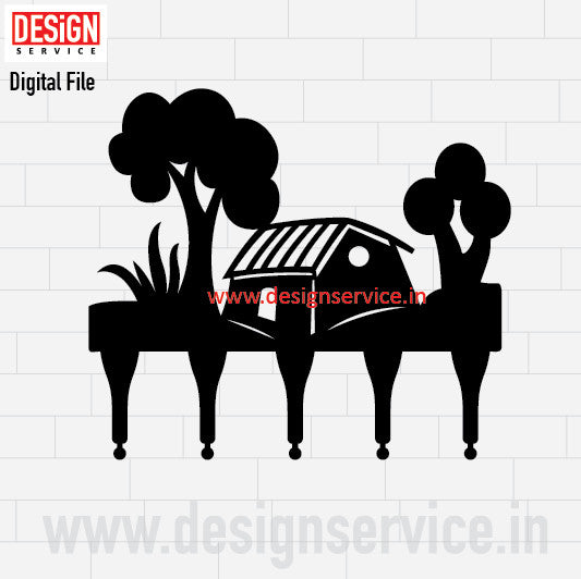 Laser Cutting Design Home Key Holder