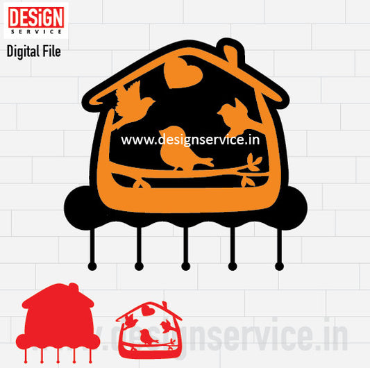 Laser Cutting Design Home Key Holder