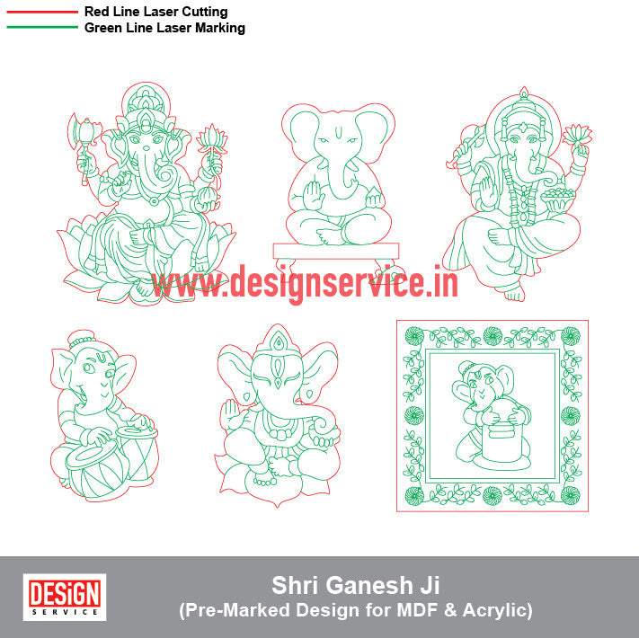 Pre-Marked Design Shri Ganesh Ji