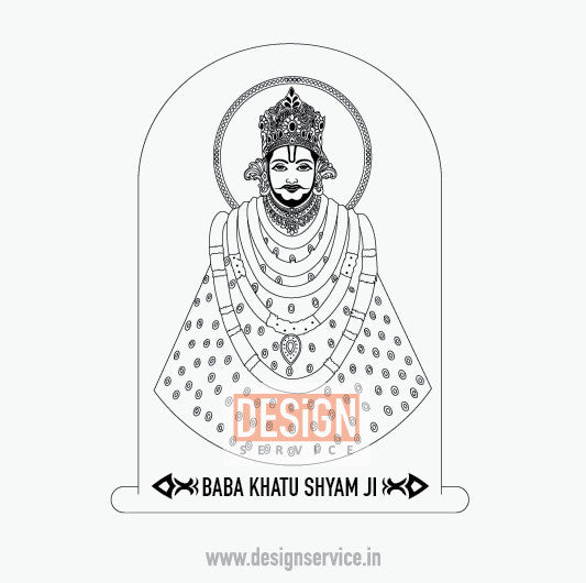 Engraving Design Shri Khatu Shyam ji