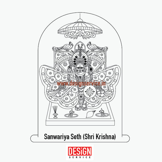 Engraving Design Sanwariya Seth (Shri Krishna)