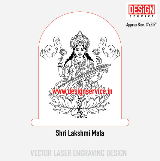 Shri Lakshmi Mata Engraving Design