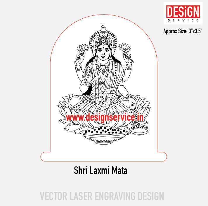 Shri Laxmi Mata Engraving Design