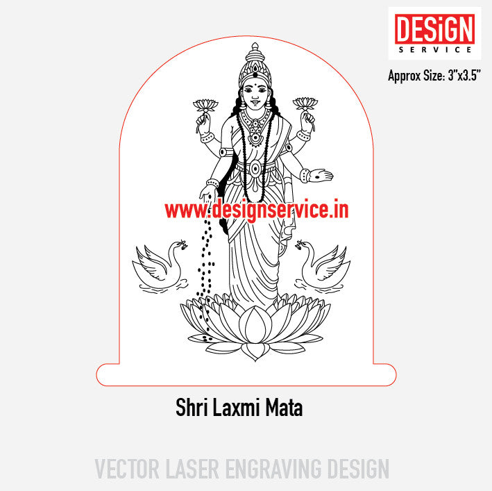 Shri Laxmi Mata Engraving Design