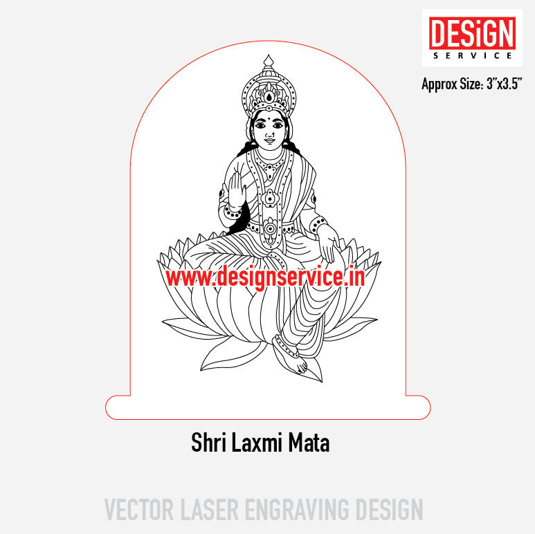 Shri Laxmi Mata Engraving Design