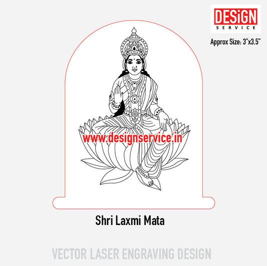 Shri Laxmi Mata Engraving Design