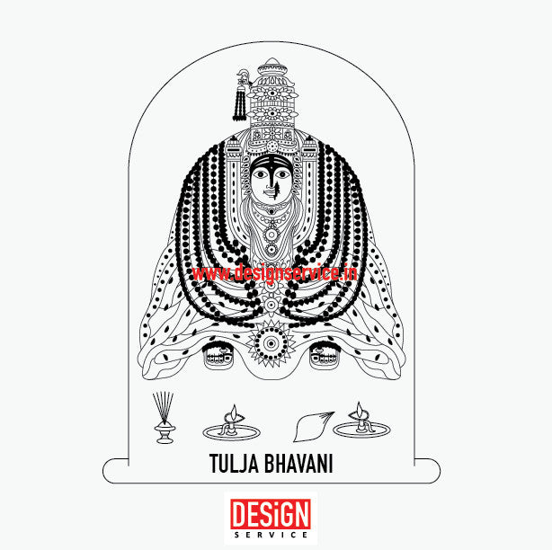 Engraving Design Tulja Bhavani Mata