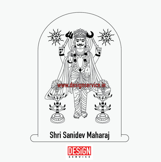 Engraving Design Shri Sanidev Maharaj