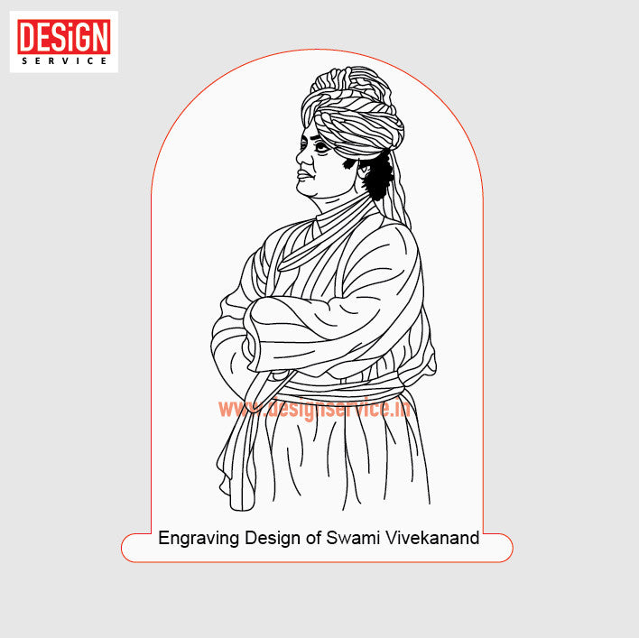 Engraving Design Swami Vivekanand