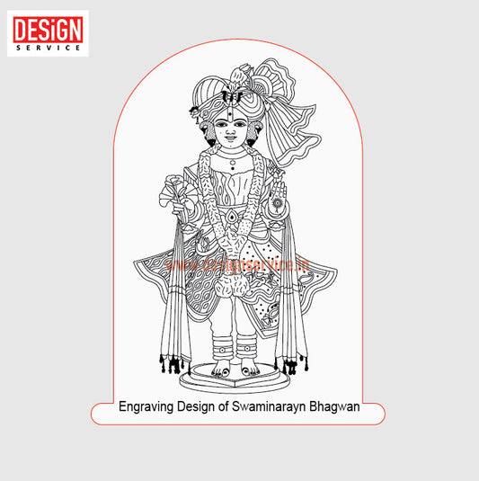 Engraving Design Swaminarayn Bhagwan