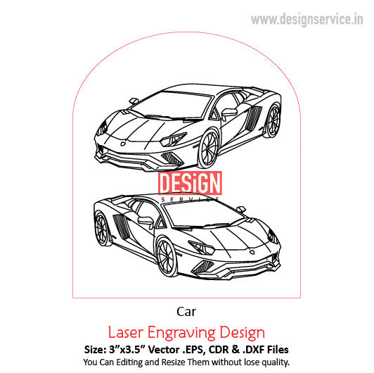 Engraving Design Car
