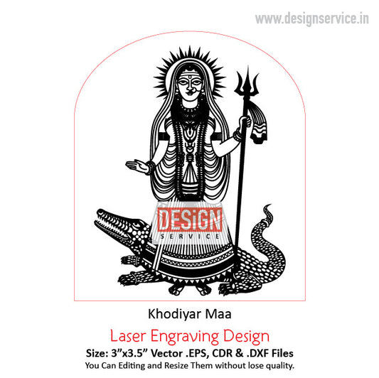 Engraving Design Khodiyar Maa