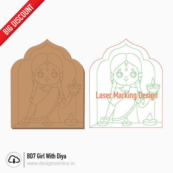 Big Discount Girl With Diya