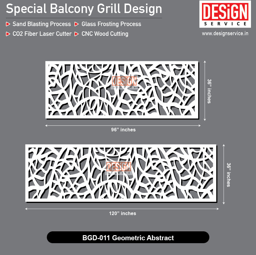Geometric Pattern - Balcony Grill Design