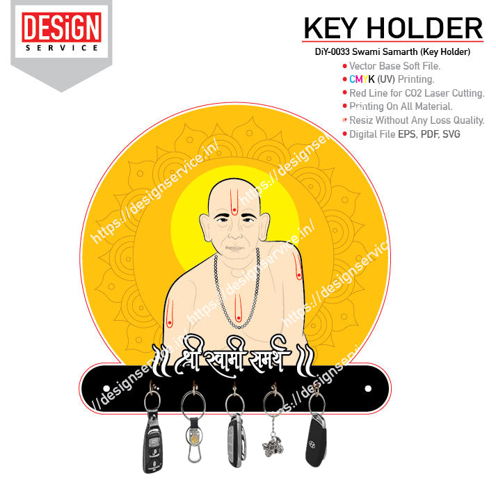 DiY Art Swami Samarth (Key Holder)