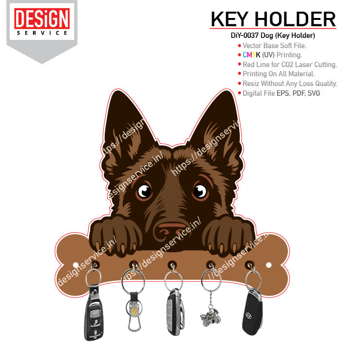 DiY Art Dog (Key Holder)