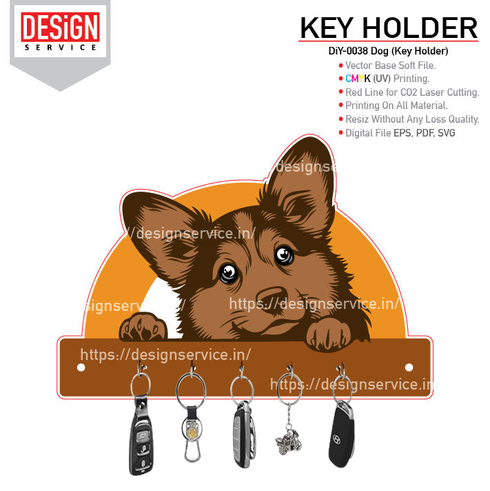 DiY Art Dog (Key Holder)
