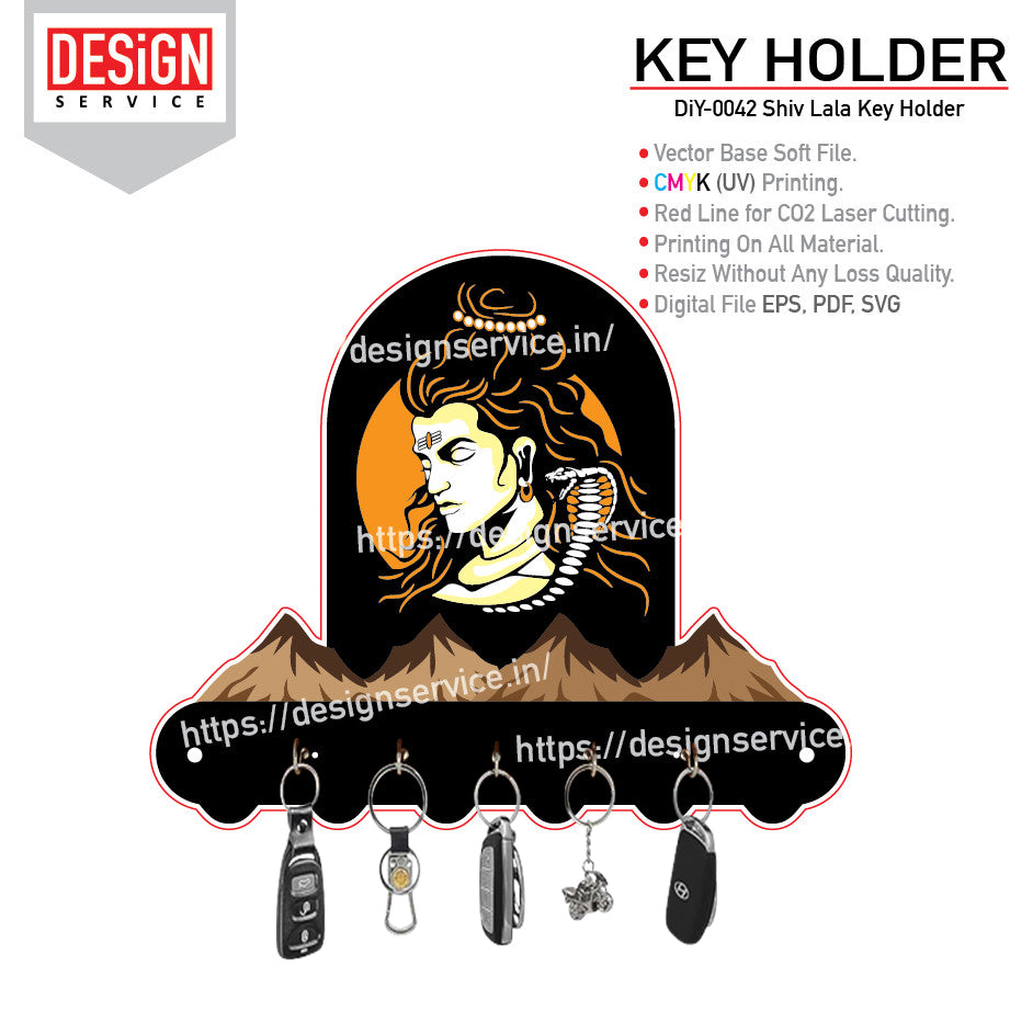 DiY Art Shiv Key Holder