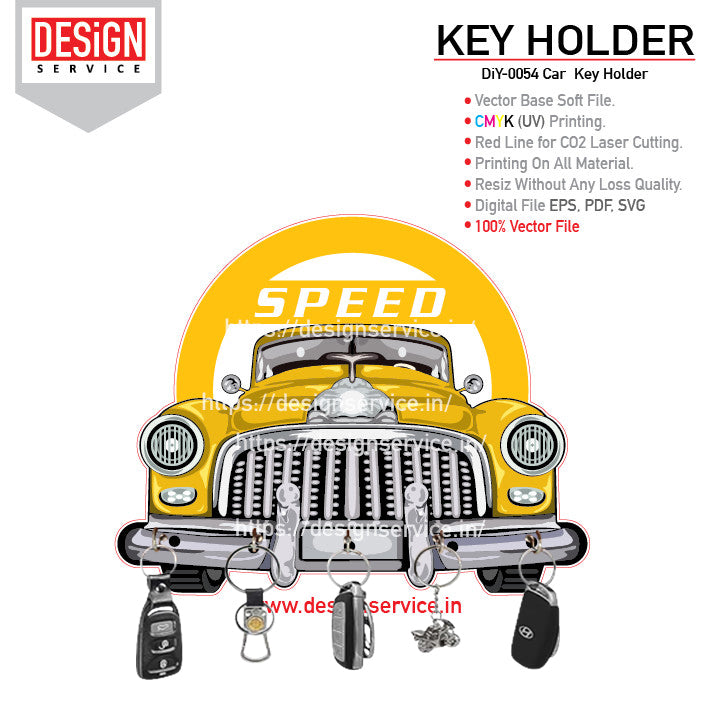 DiY Art Car Key Holder