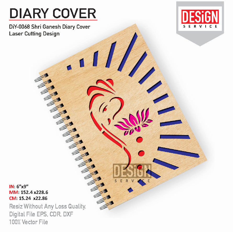 DiY Art Shri Ganesh Diary Cover