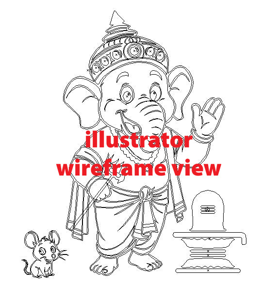 DiY Art Shri Ganesh (Vector File)