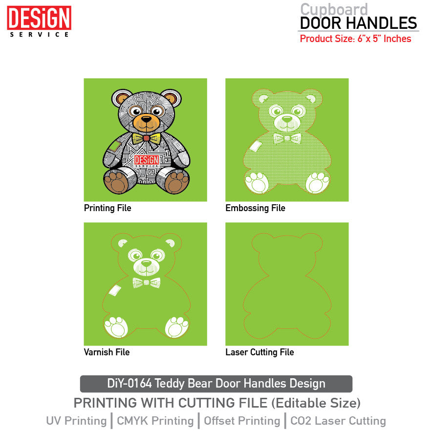 DiY Art Teddy Bear Door Handles Design