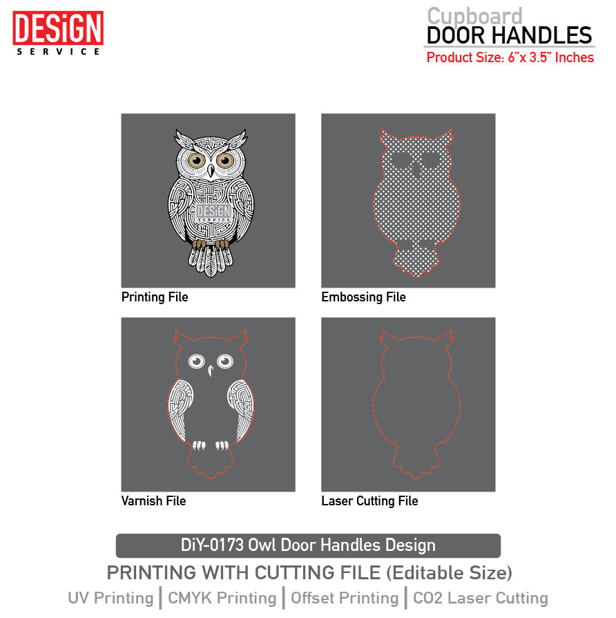 DiY Art Owl Door Handles Design