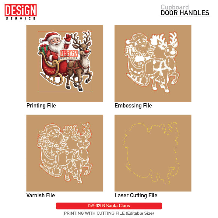 DiY Art Santa Claus - UV Printing