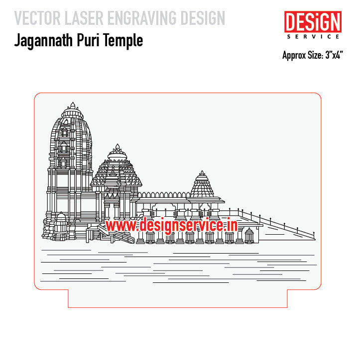 Jagannath Puri Temple Engraving Design