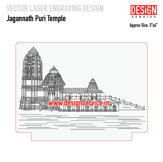 Jagannath Puri Temple Engraving Design