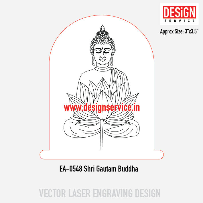 Engraving Design Shri Gautam Buddha