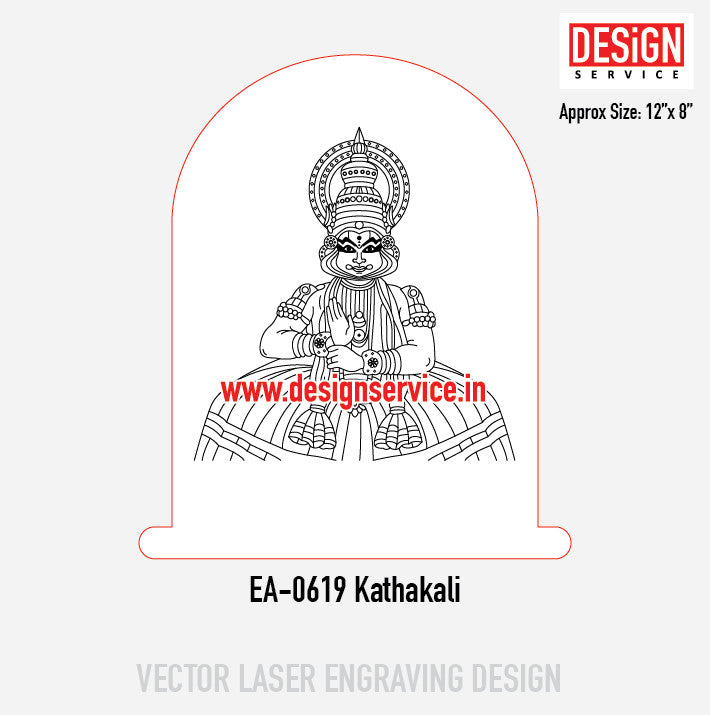 Engraving Designh Kathakali