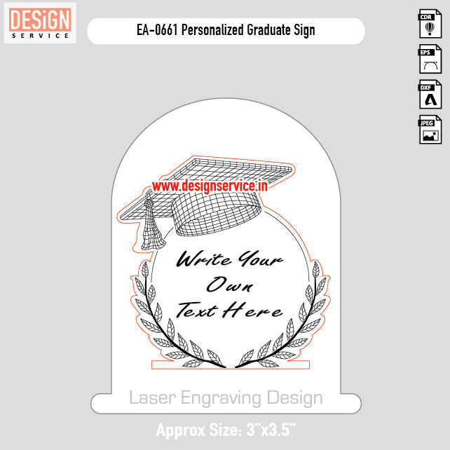Engraving Design Personalized Graduate Sign