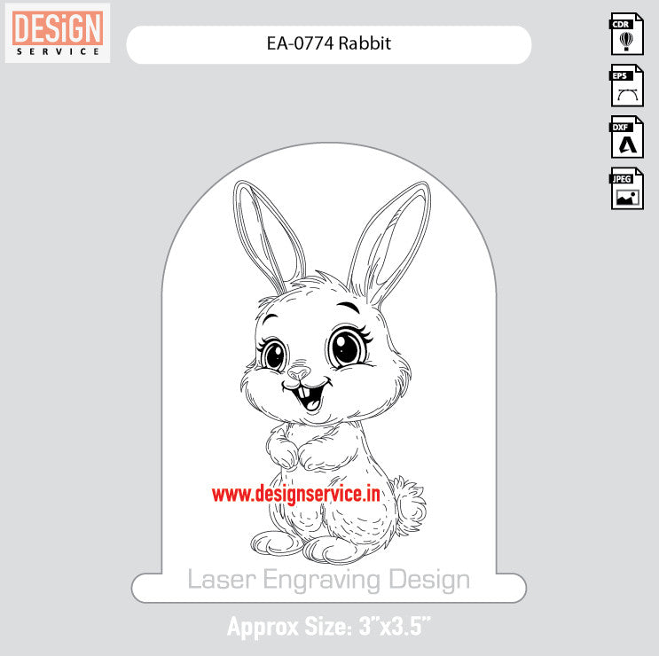Engraving Design Rabbit