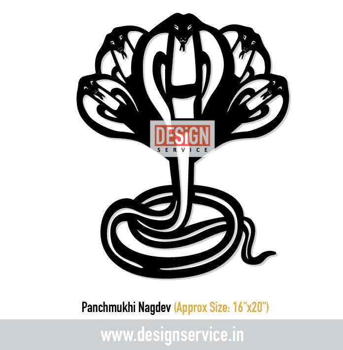 Panchmukhi Nagdev Laser Cutting Design