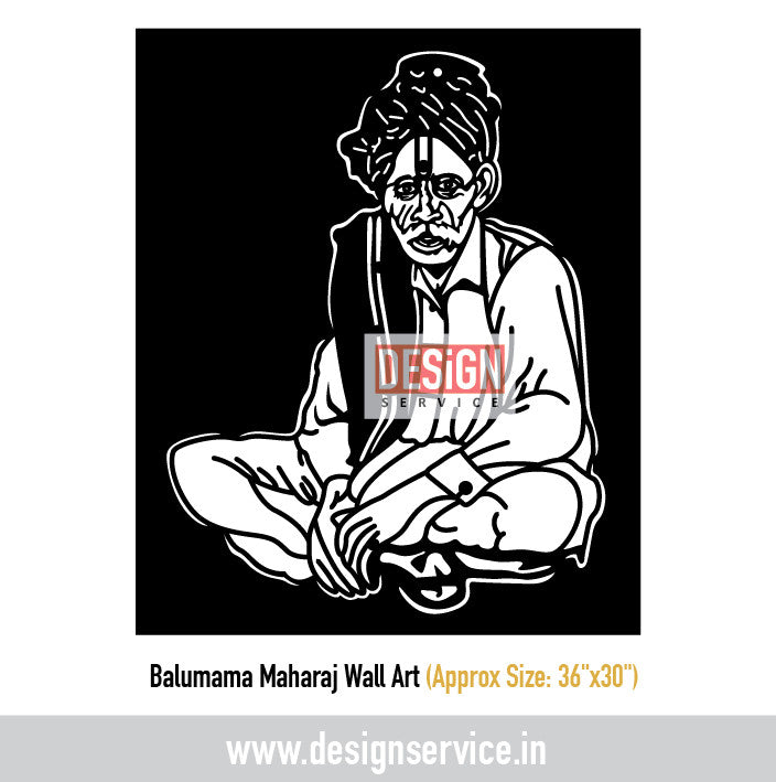 Balumama Maharaj Laser Cutting Design