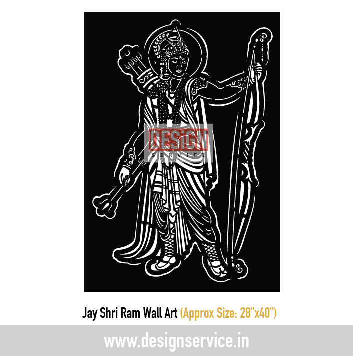 Jay Shri Ram Laser Cutting Design