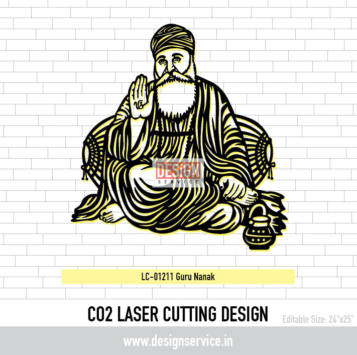 Guru Nanak Laser Cutting Design