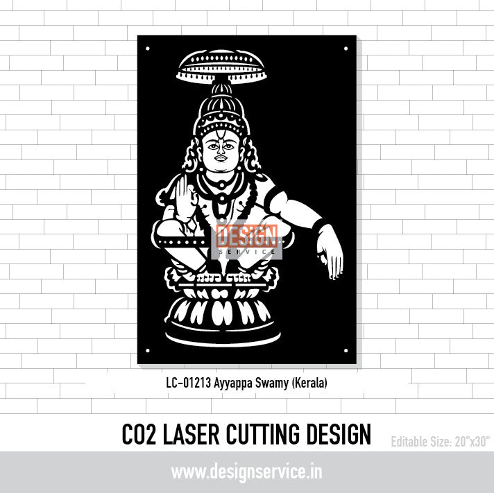 Ayyappa Swamy (Kerala) Laser Cutting Design