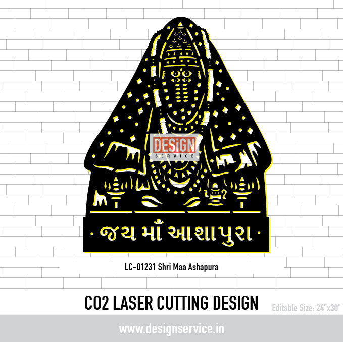Shri Maa Ashapura Laser Cutting Design