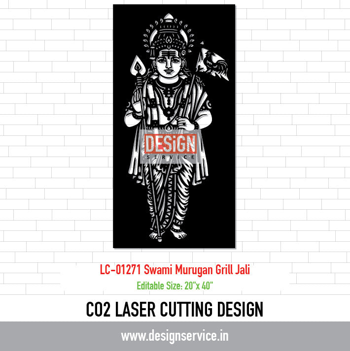 Laser Cutting Design Swami Murugan Grill Jali
