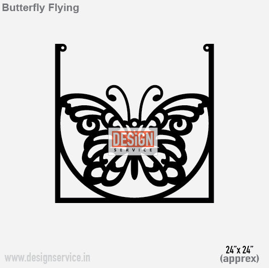 Laser Cutting Design Butterfly Flying