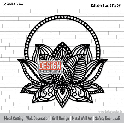 Laser Cutting Design Lotus