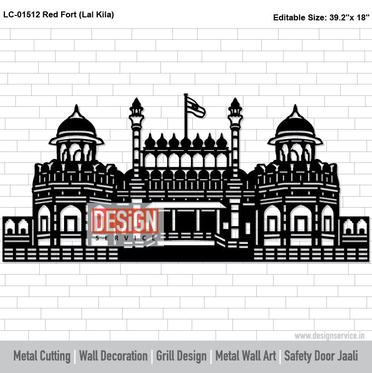 Red Fort (Lal Kila) Laser Cutting Design