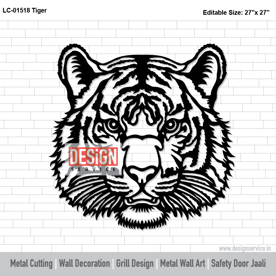 Tiger Laser Cutting Design