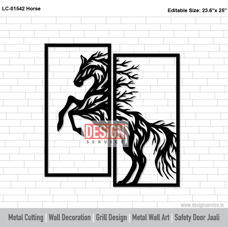 Laser Cutting Design Horse