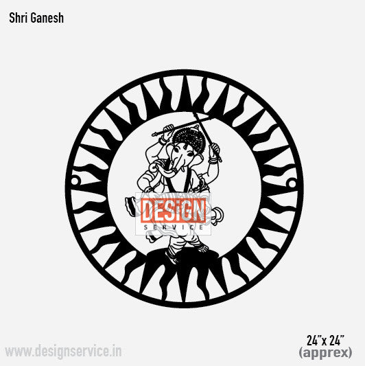 Laser Cutting Design Shri Ganesh