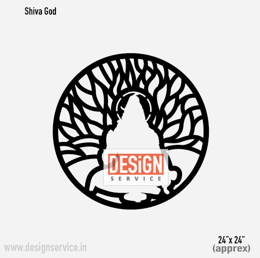 Laser Cutting Design Shiva God